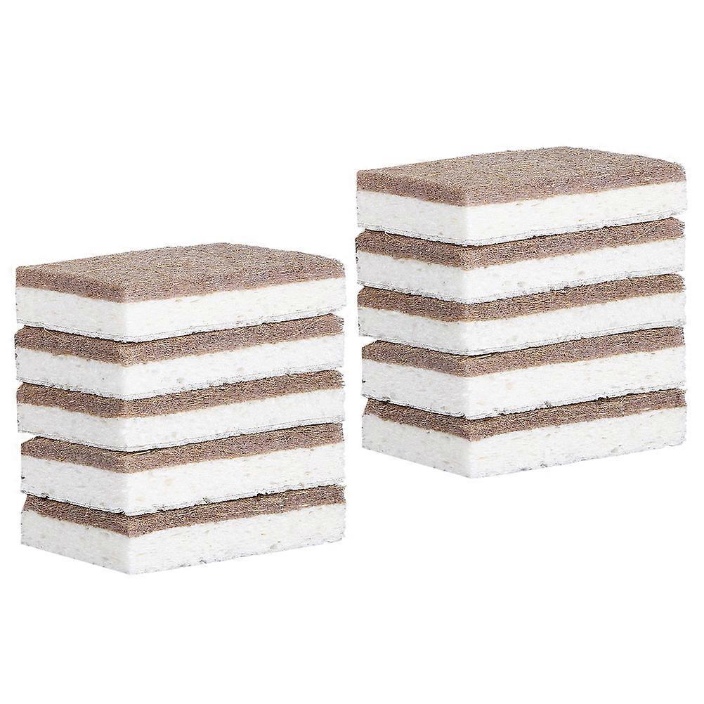 Sponge Dishwashing Cleaning Reusable Kitchen Tools Square Cellulose Sponge For Kitchen Use 10Set