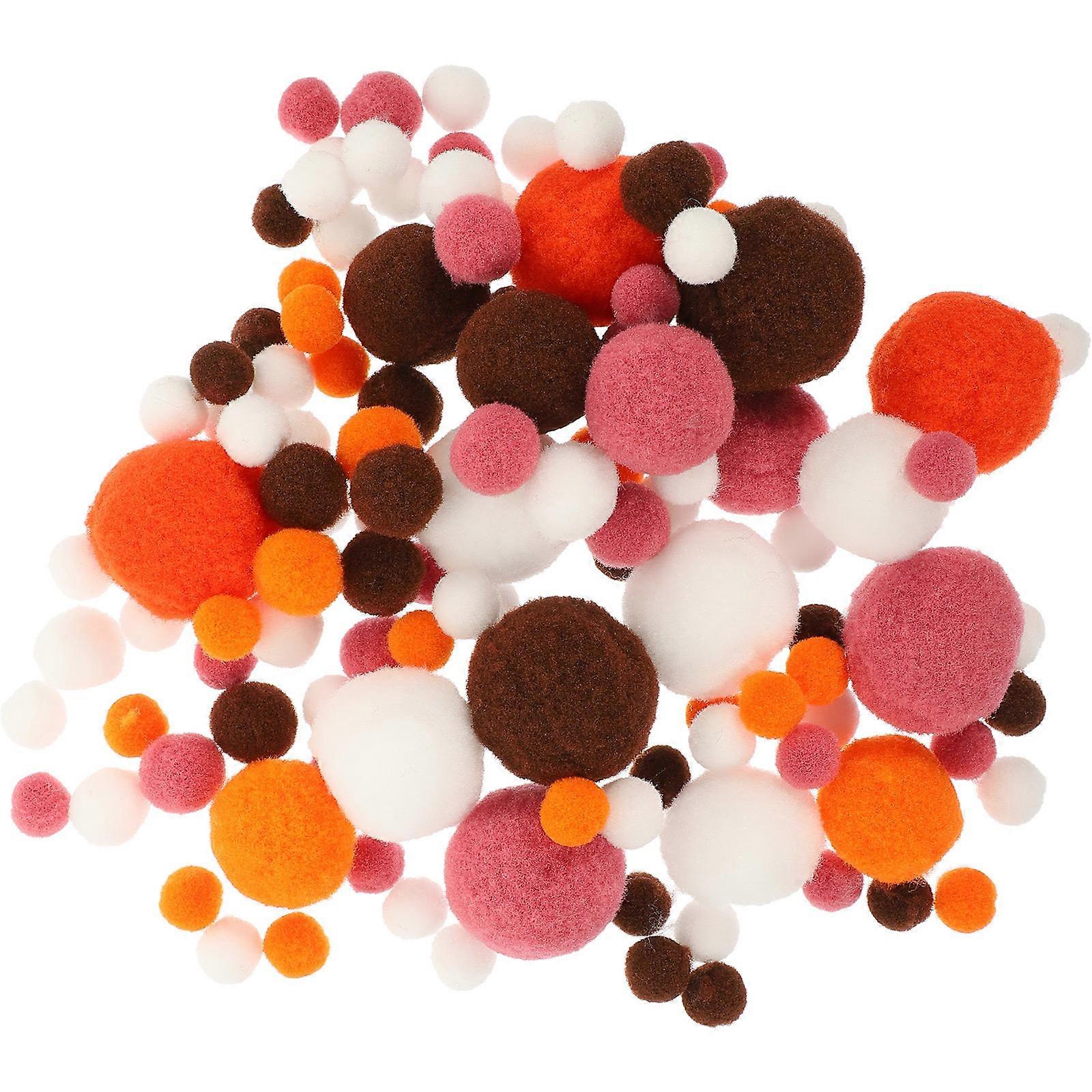 Fuzzy Balls for Crafts 3 Bags Suitable for Jewelry Making Colorful Design Safe Materials for Creative Projects