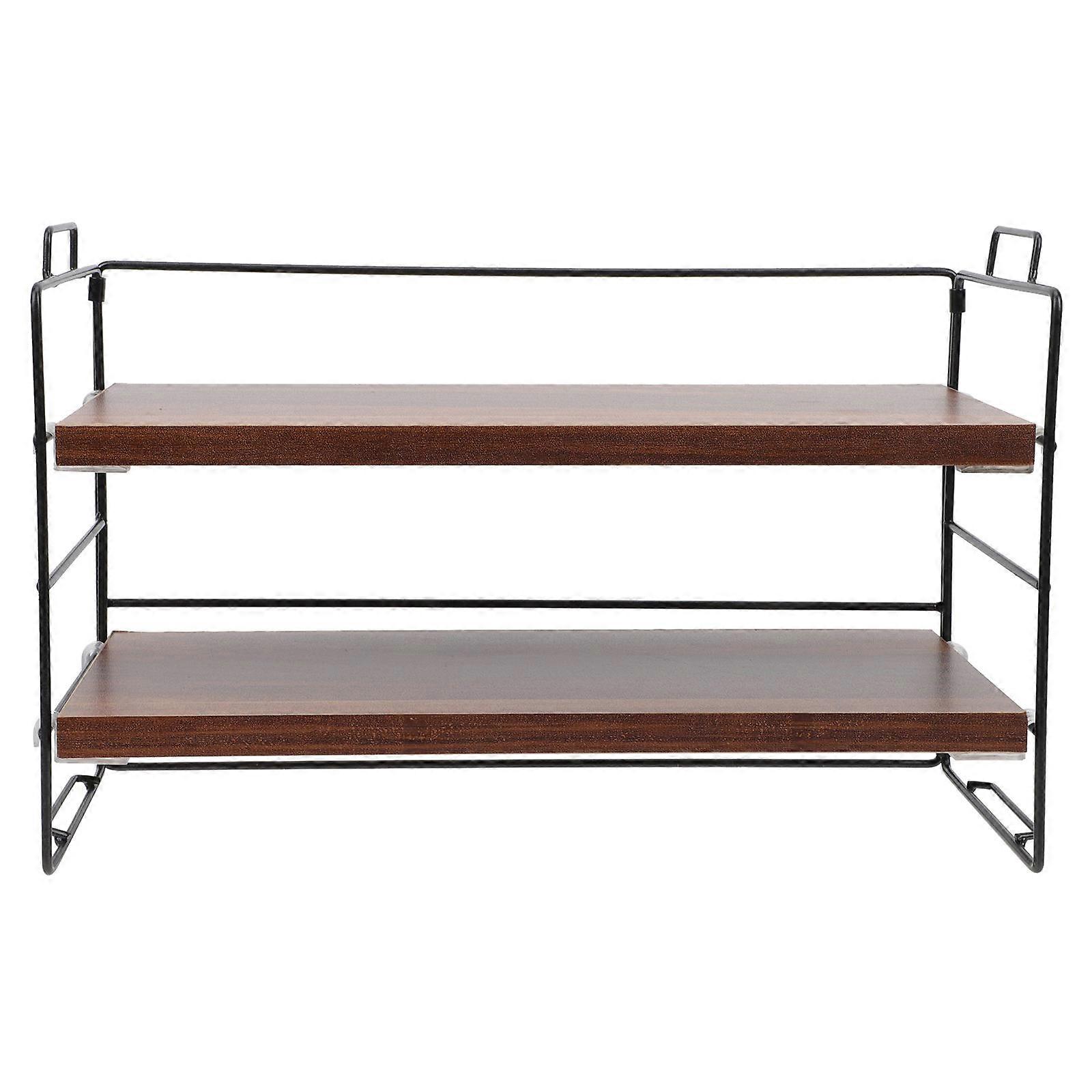 Creative Bookshelf Iron-art Bookshelf for Home Use Study Environment 37x24cm Practical 1Pack