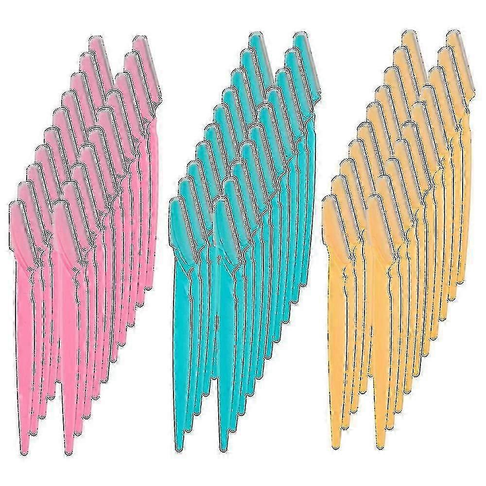 Premium Eyebrow Razor Set - 60 Pcs Multipurpose Trimming Tools for Smooth Grooming