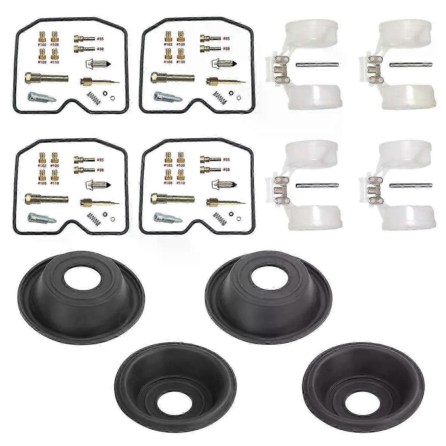 Carburetor Repair Kit with Float & Diaphragm Parts Compatible with Suzuki Bandit 650 GSF650 2000-2006 Models