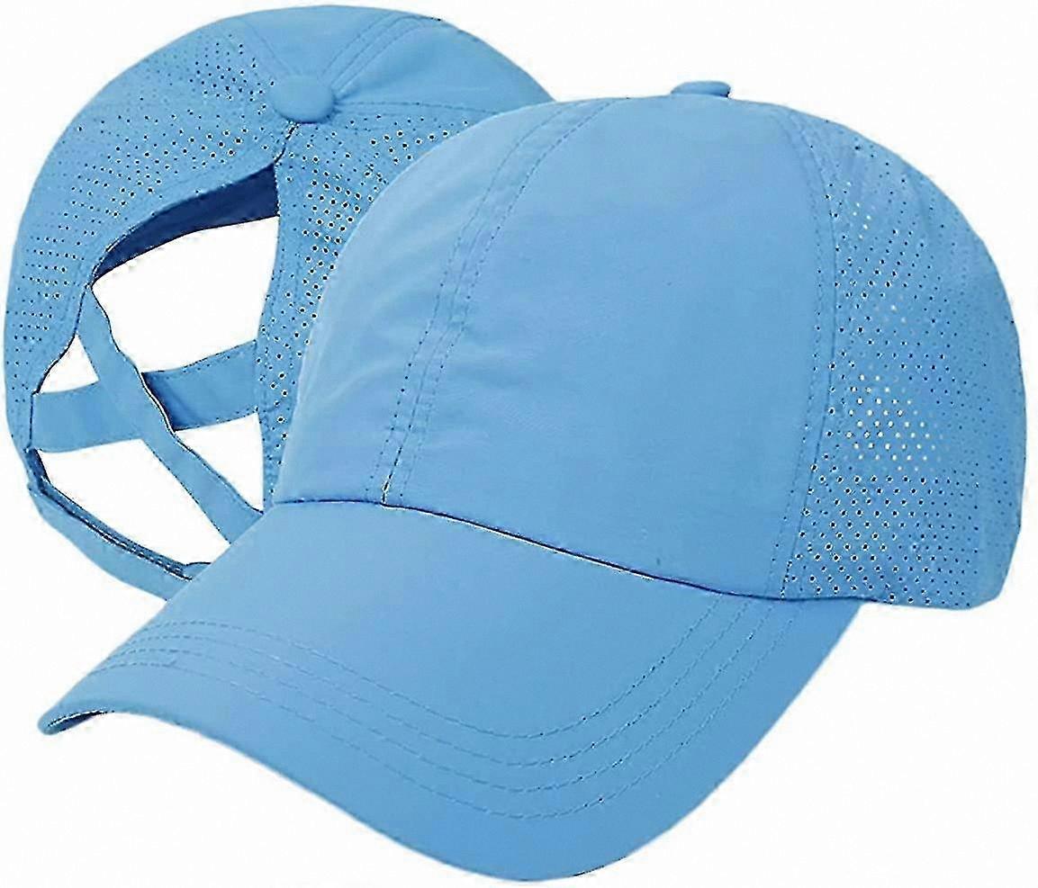 Baseball Cap with Ponytail Opening