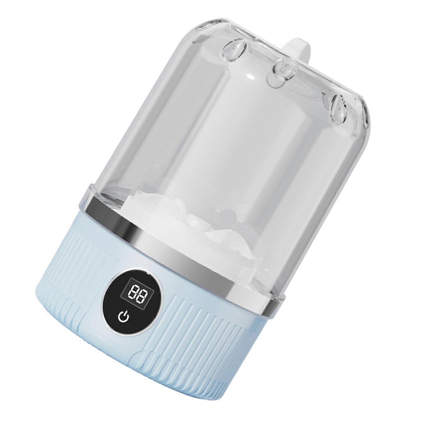 Portable Rechargeable Mini Washing Machine Cordless For Baby Clothes And Socks, Compact, Energy Efficient, Blue
