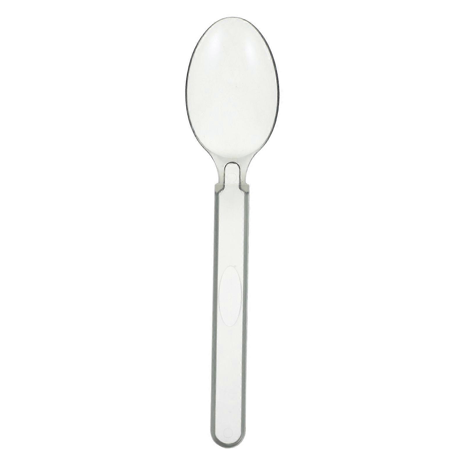 100pcs Disposable Tasting Spoon Cake Tableware Appetizer Soup Snacks Spoon