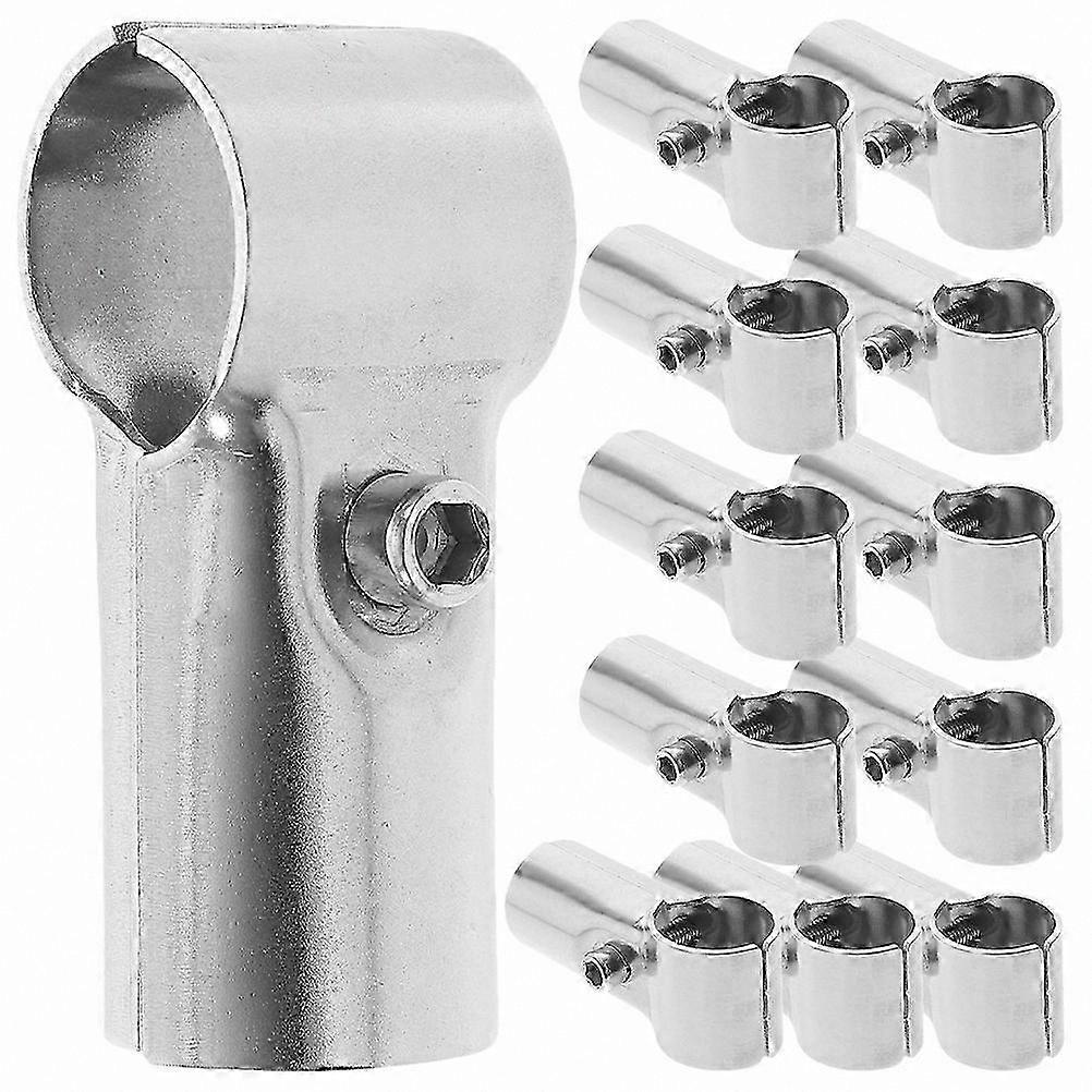 12-Pack T-Clamps for Fence Rails, Stainless Steel Panel Mounting Hardware