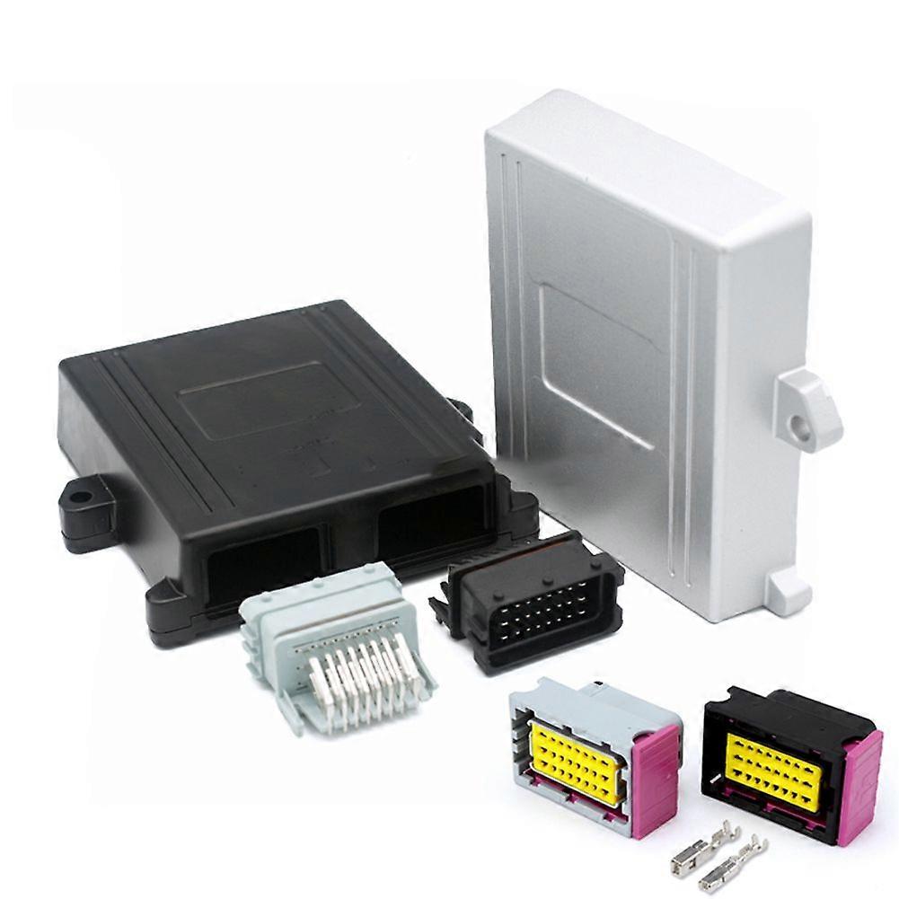 1 Set 48 Pin ECU Shell Aluminum Enclosure Box with Auto Connector Car on Board Controller Panel Circuit Board Socket