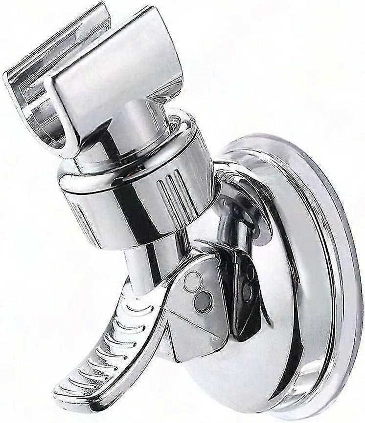 Universal Shower Head Holder - Suction Cup & Wall Mount Handheld Shower Bracket with Adjustable Slider
