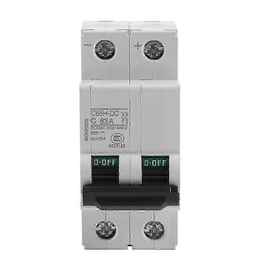 250V DC 2P Miniature Low Voltage Air Circuit Breaker Solar Power Switch 16A/63A(63A)