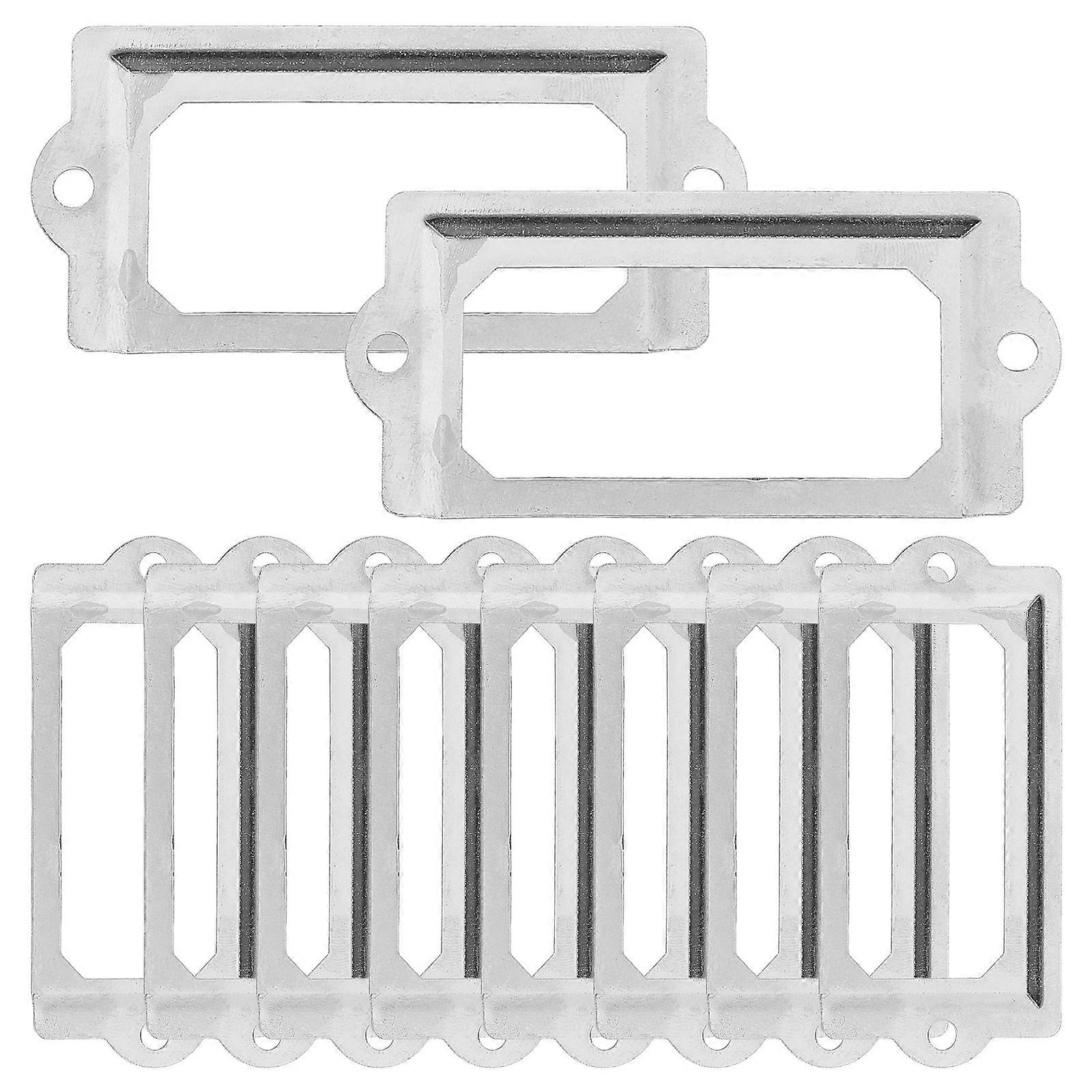 1 Set of Label Frame Card Holder Drawer Retro Cupboard File Name Card Holder