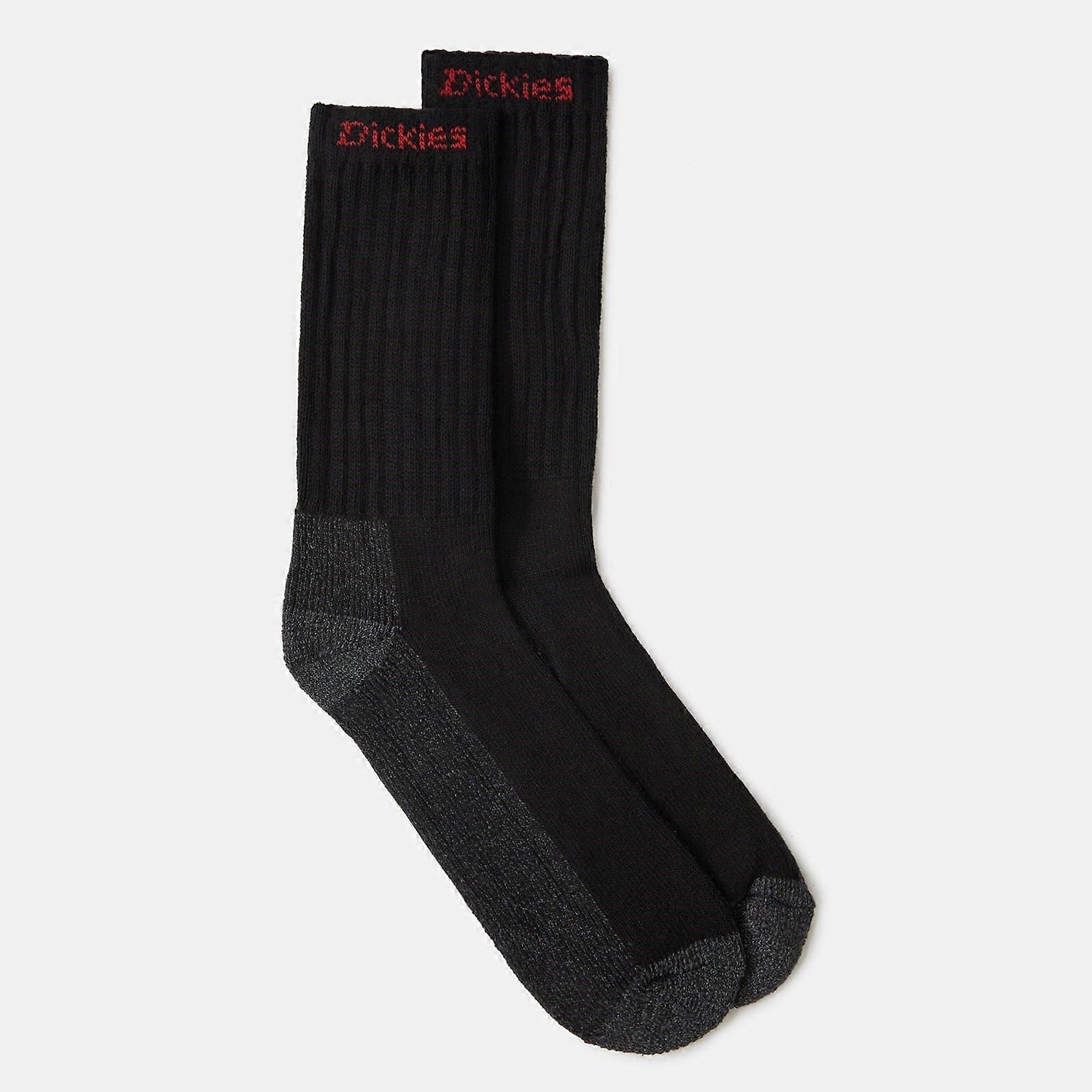 Dickies Industrial Cotton Men's Black Work Socks