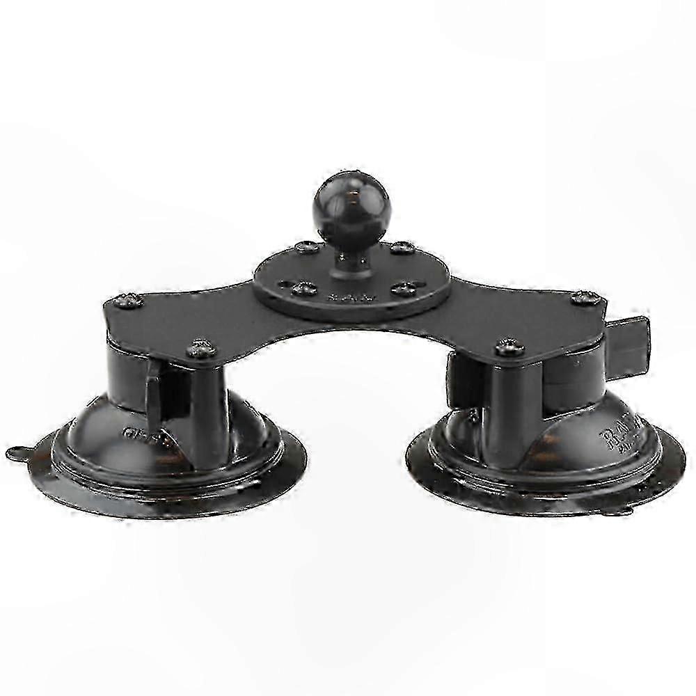 Dual Suction Cup Mount with Adjustable Ball Joint Base for Secure Device Attachment