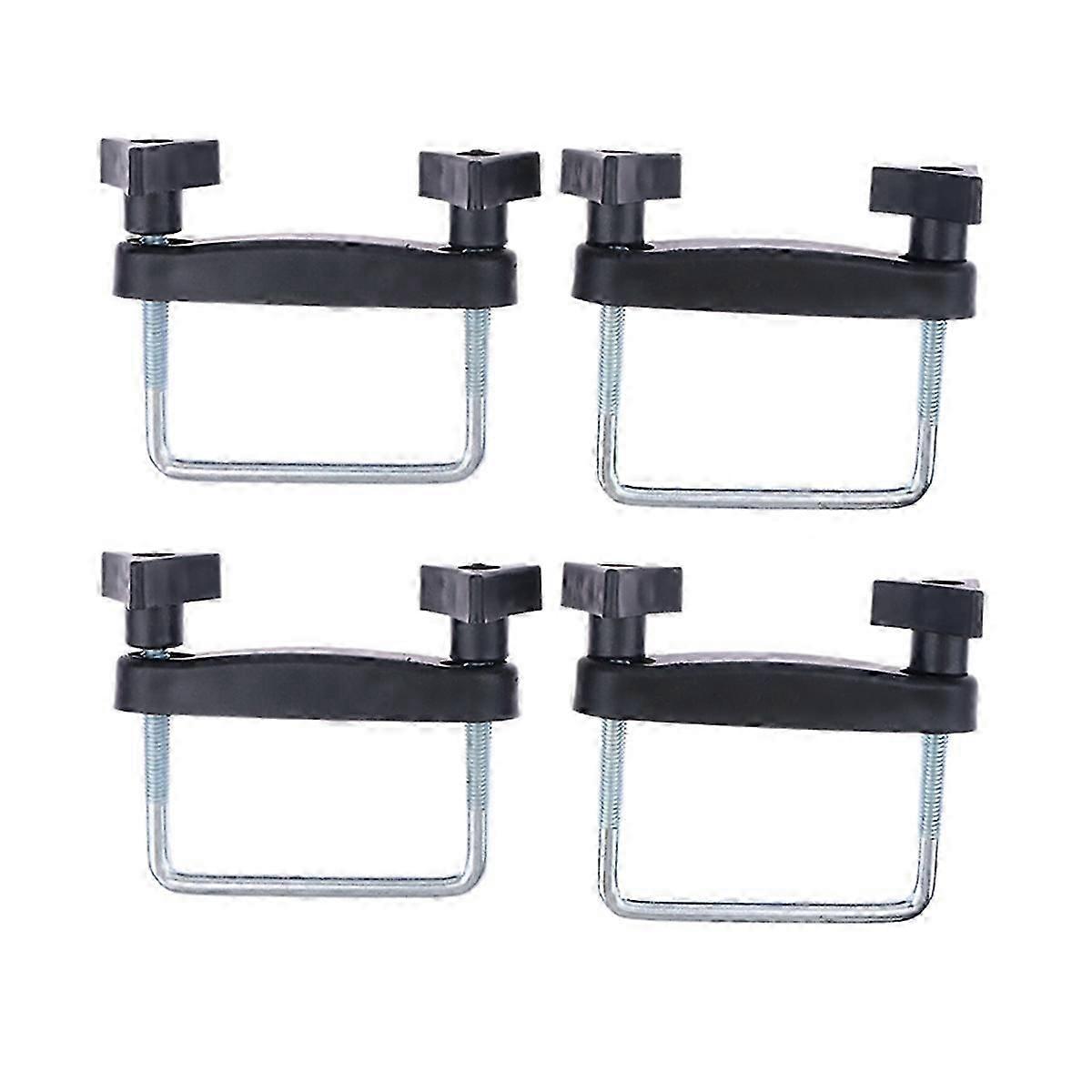 4 قطع سيارة سقف الرف سلة U-Bolt المشابك تصاعد تركيب كيت عالمية الأمتعة الإطار تحديد كليب 8C