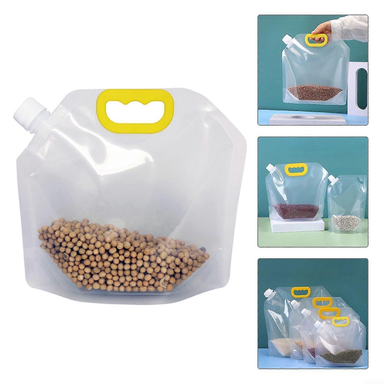 Transparent Packaging Bag for Whole Grains, Preserve Natural Qualities and Prevent Decontamination (5L)