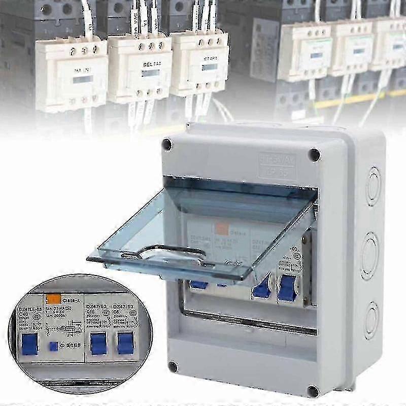 2 Way Caravan Garage Consumer Unit Enclosure Fuse Box 2mcb 40a 30ma