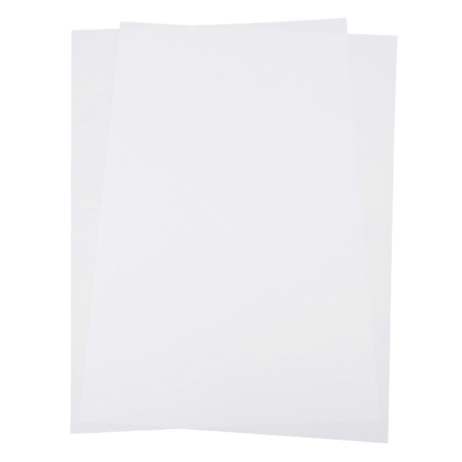 Heat Shrink Sheet Heat Shrink Material Ornaments Creation Transparent Plastic for Diy Makers 2Pack