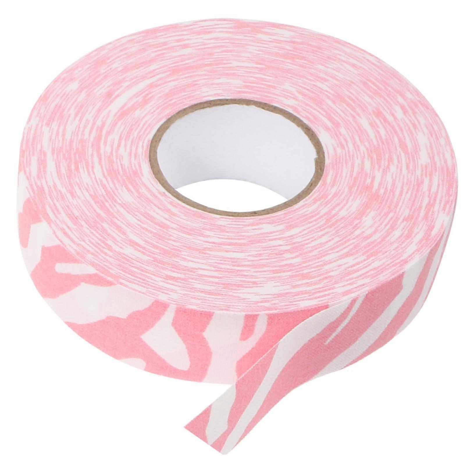 Cloth Hockey Tape Durable Nonslip Grip for Ice Hockey Sticks Pink Pattern for Players Seeking Style and Performance