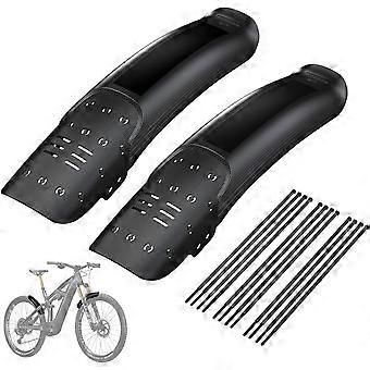 Parafanghi Parafanghi da 27,5" per ruote da 26" 29" (L) Confezione da 2 parafanghi MTB con 12 fascette