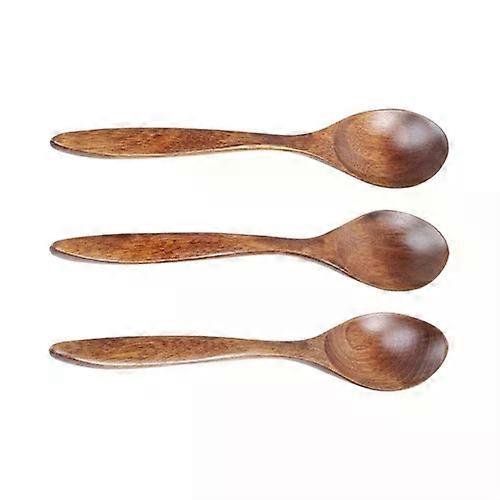 3 PCS Wooden Spoons, Short Handle Small Condiment Scoop for Honey Jam Sugar