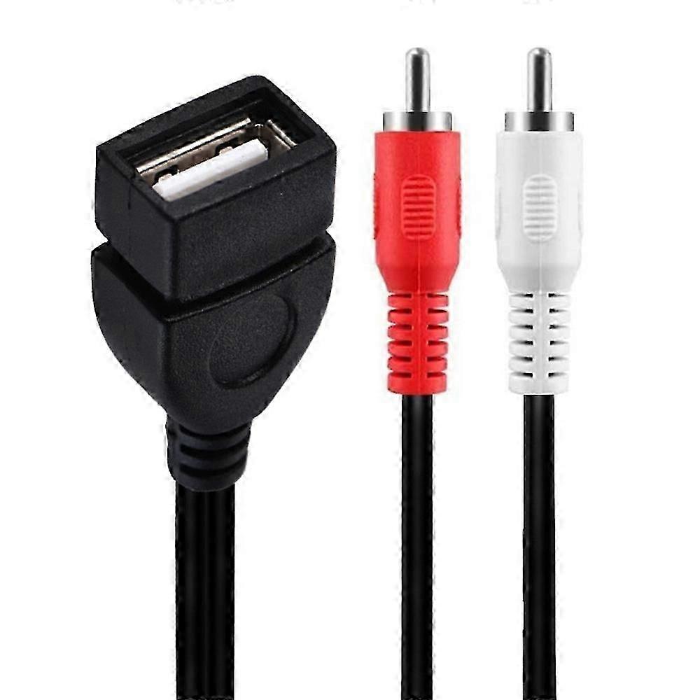 USB to RCA video converter cable for AV devices 0.2m