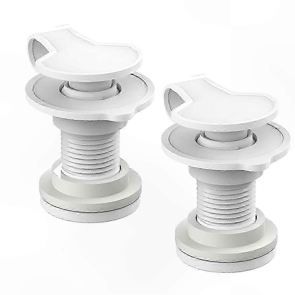 Replacement Cooler Drain Plugs, 2 Pack, Easy-Install Shaft for Portable Ice Chests and Coolers