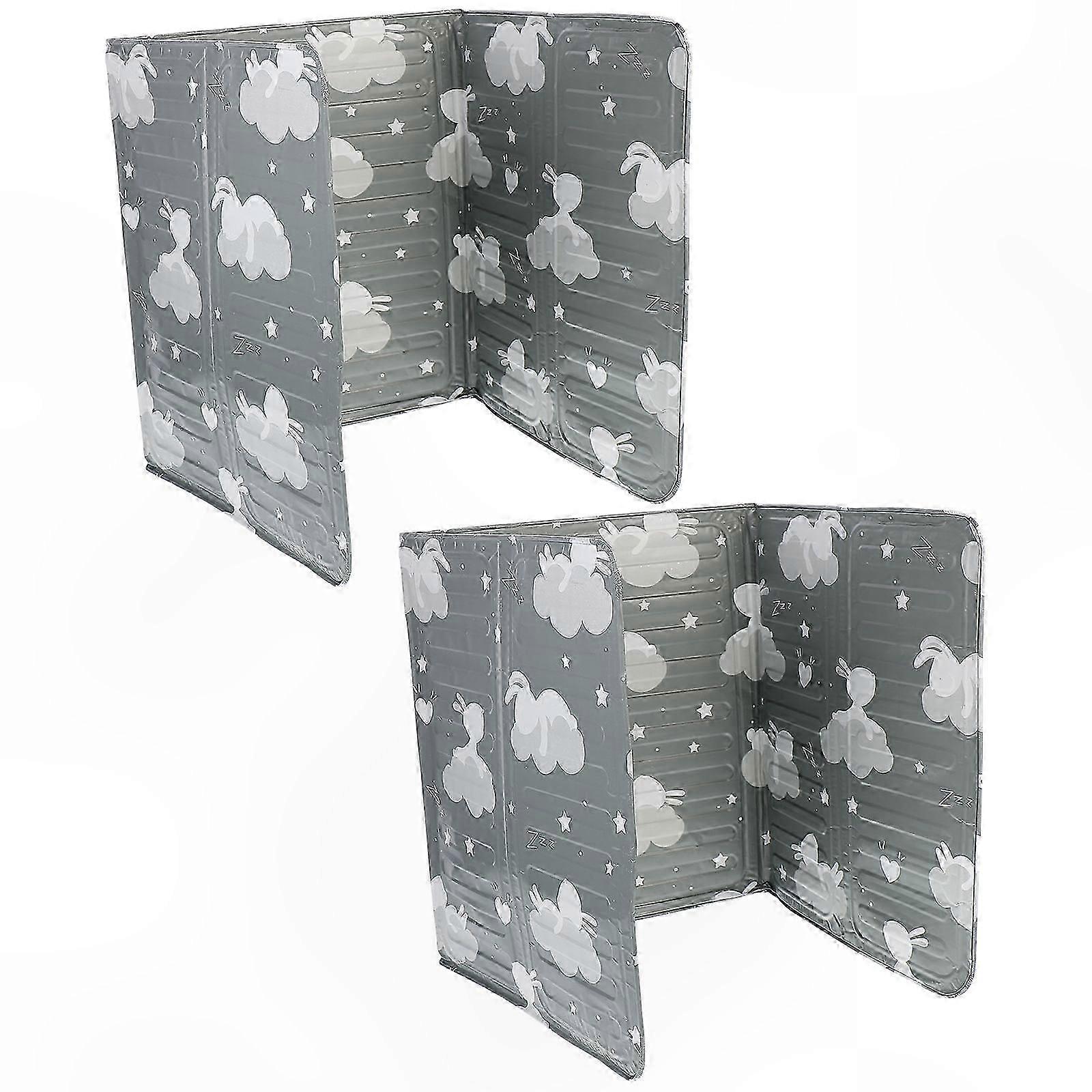2-Pack Aluminum Foil Oil Shield Baffle for Kitchen Use