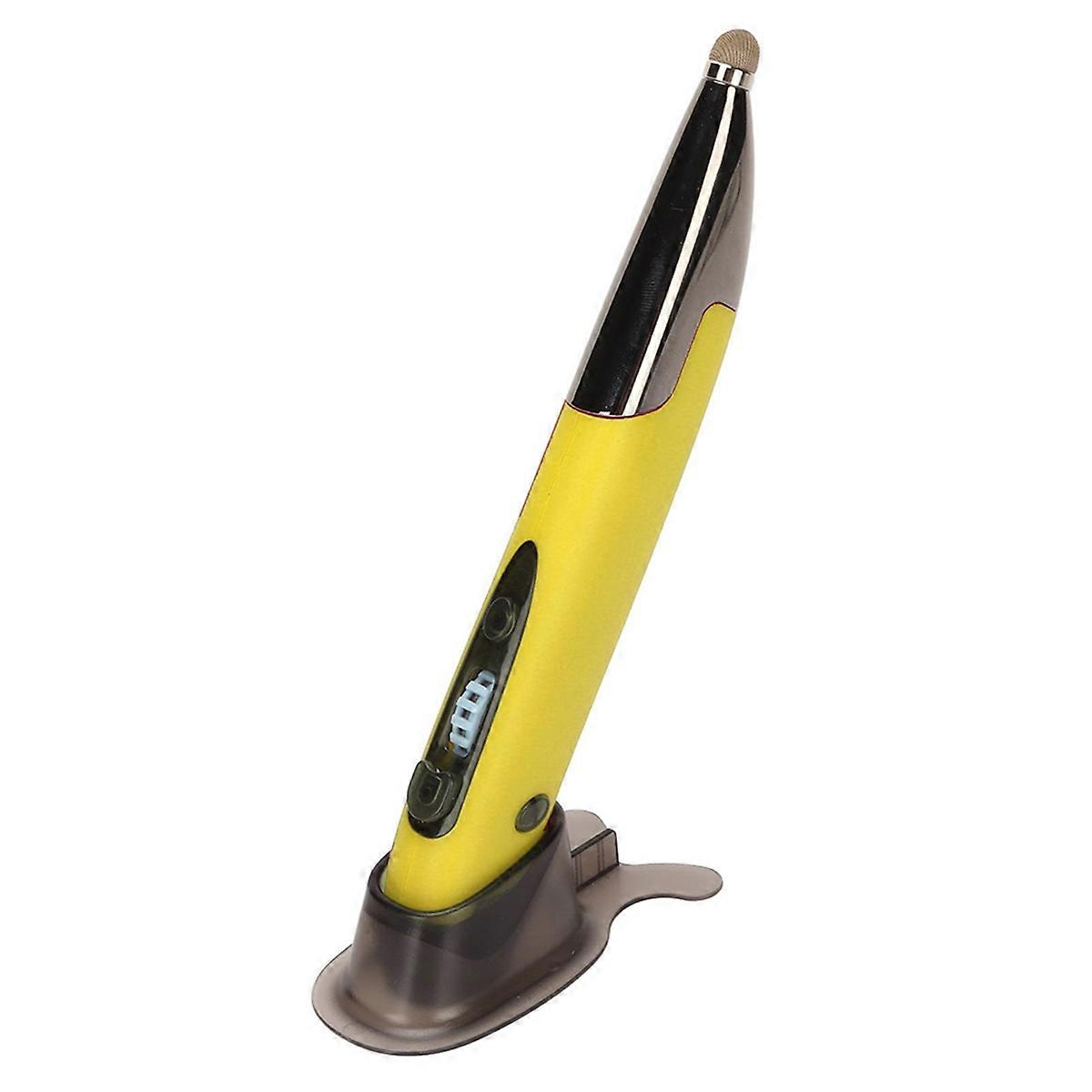 Rechargeable Mouse Mouse Pen 2.4G Wireless Pen Mouse Vertical Pen Mouse Yellow