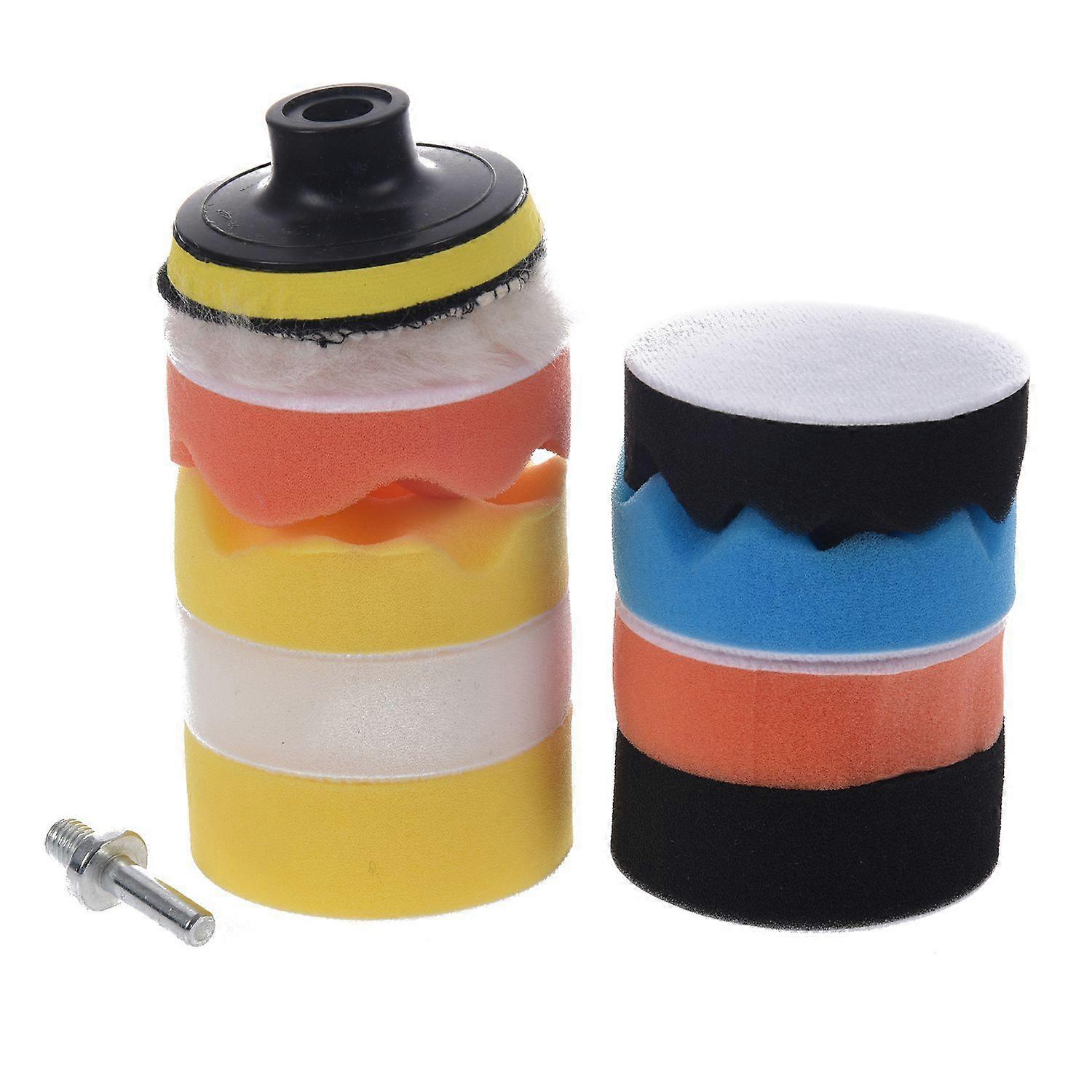 11 Pieces 76mm Car Polishing Kit in Sponge Polishing Pad Polishing sponge Set for Car Kit Polishing