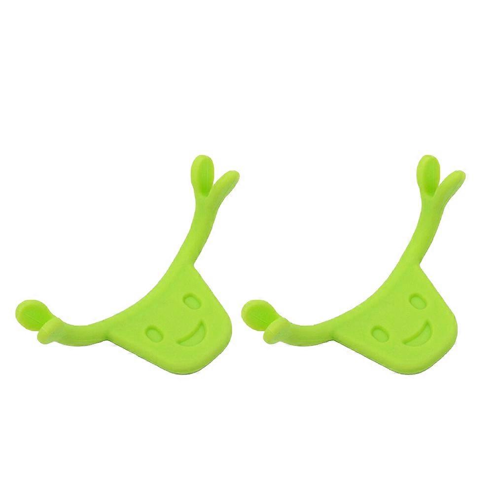 Facial Lift Exerciser 2Pcs Smile Corrector For Mirror Practice Face Tool Green