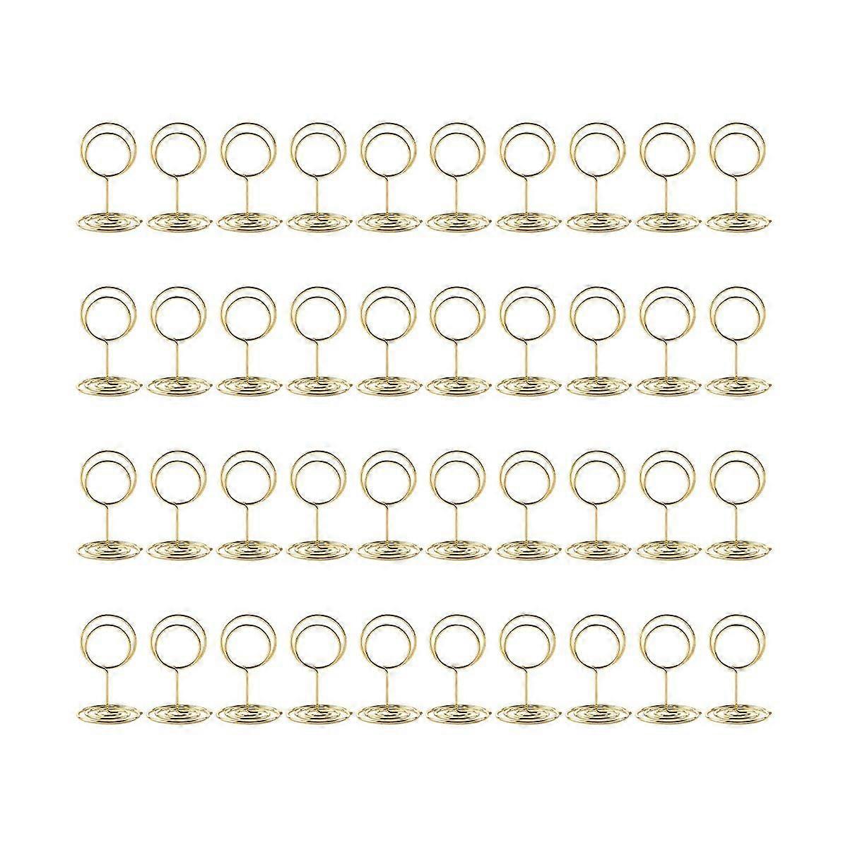 40Pcs Table Number Holders, Place Card Holder, Table Card Holders, Photo Holder for Wedding Recepti