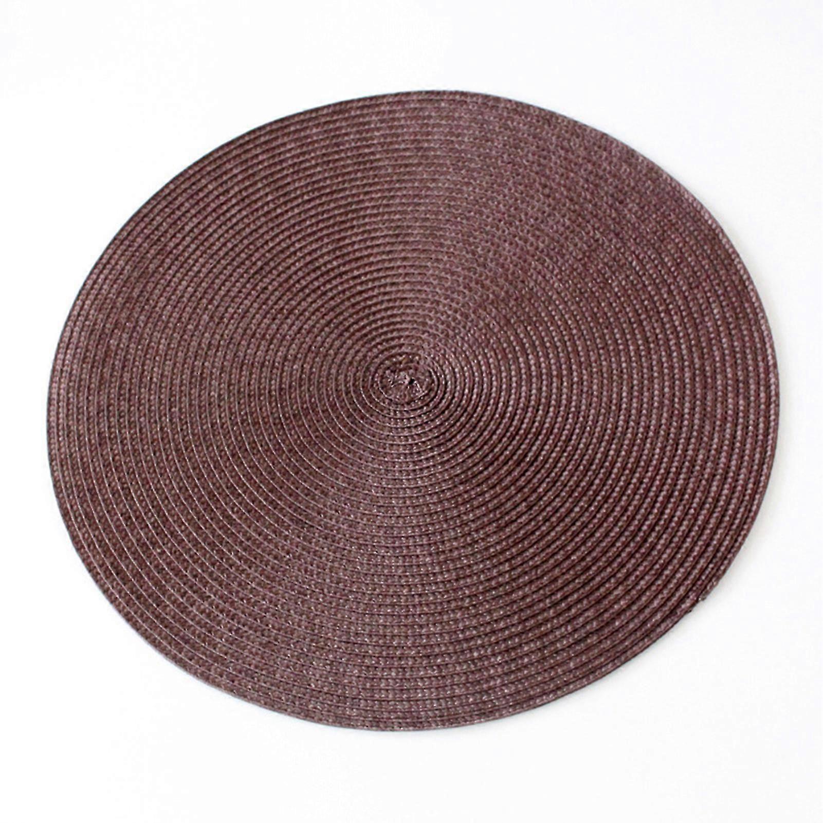 Sets de table tissés à la main ensemble 6pcs antidérapant table pad décor