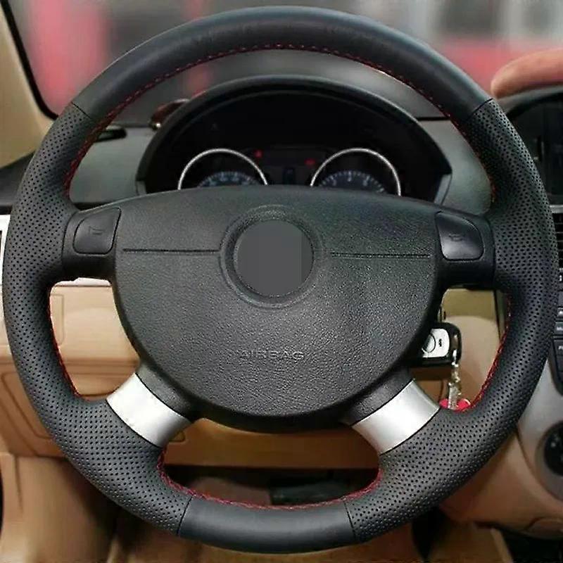 Black Artific Leather Steering Wheel Cover Suitable for the chevrolet aveo LOVA buick Excelle daewoo gentra 2013 2015 lacetti 2006 - 2012