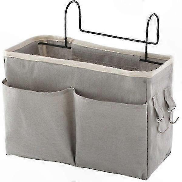 Gray Storage Bag for Bed or Door Organization
