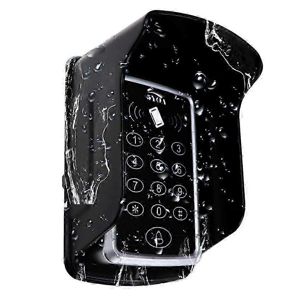 RFID Keypad Keyboard Access Control System with Waterproof Cover for Outdoor Use and EM4100 TK4100 Keyfobs Door Opening Solution