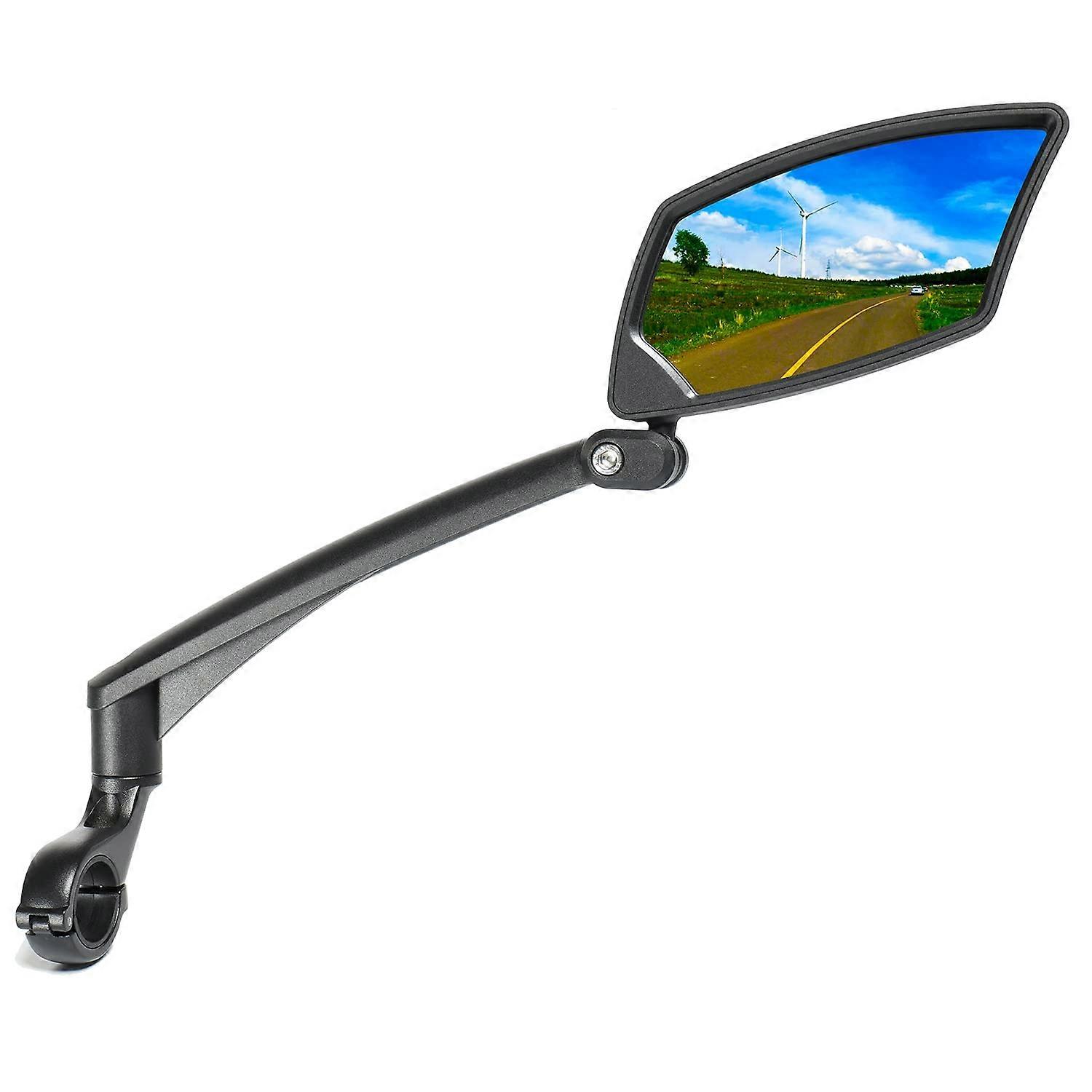 Handlebar Bike Mirror, ScratchResistant Glass Lens, Adjustable And Rotatable Safe Rearview Bicycle Mirror