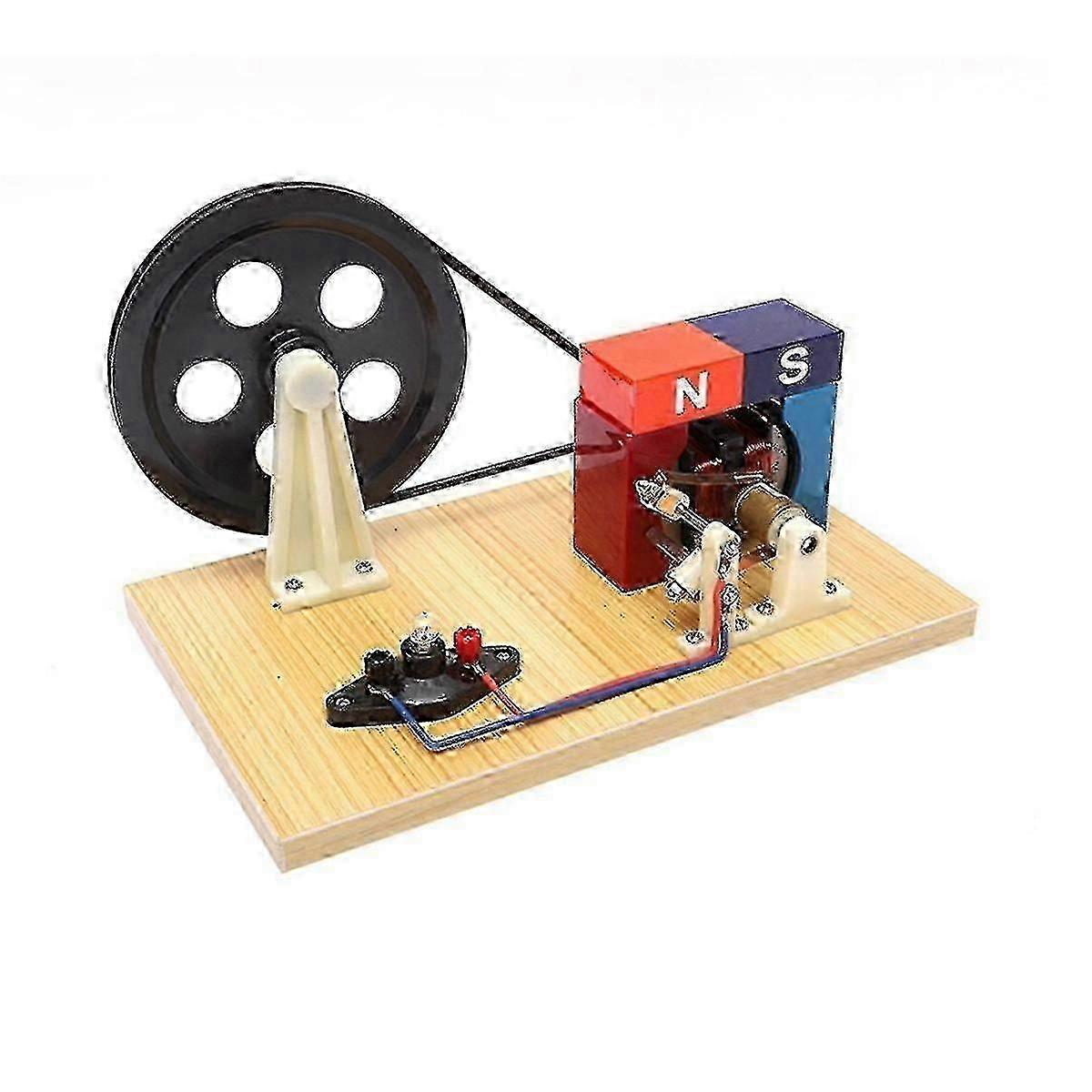 Hand-Crank AC/DC Generator for Middle & Junior High School Physics Electricity Experiments
