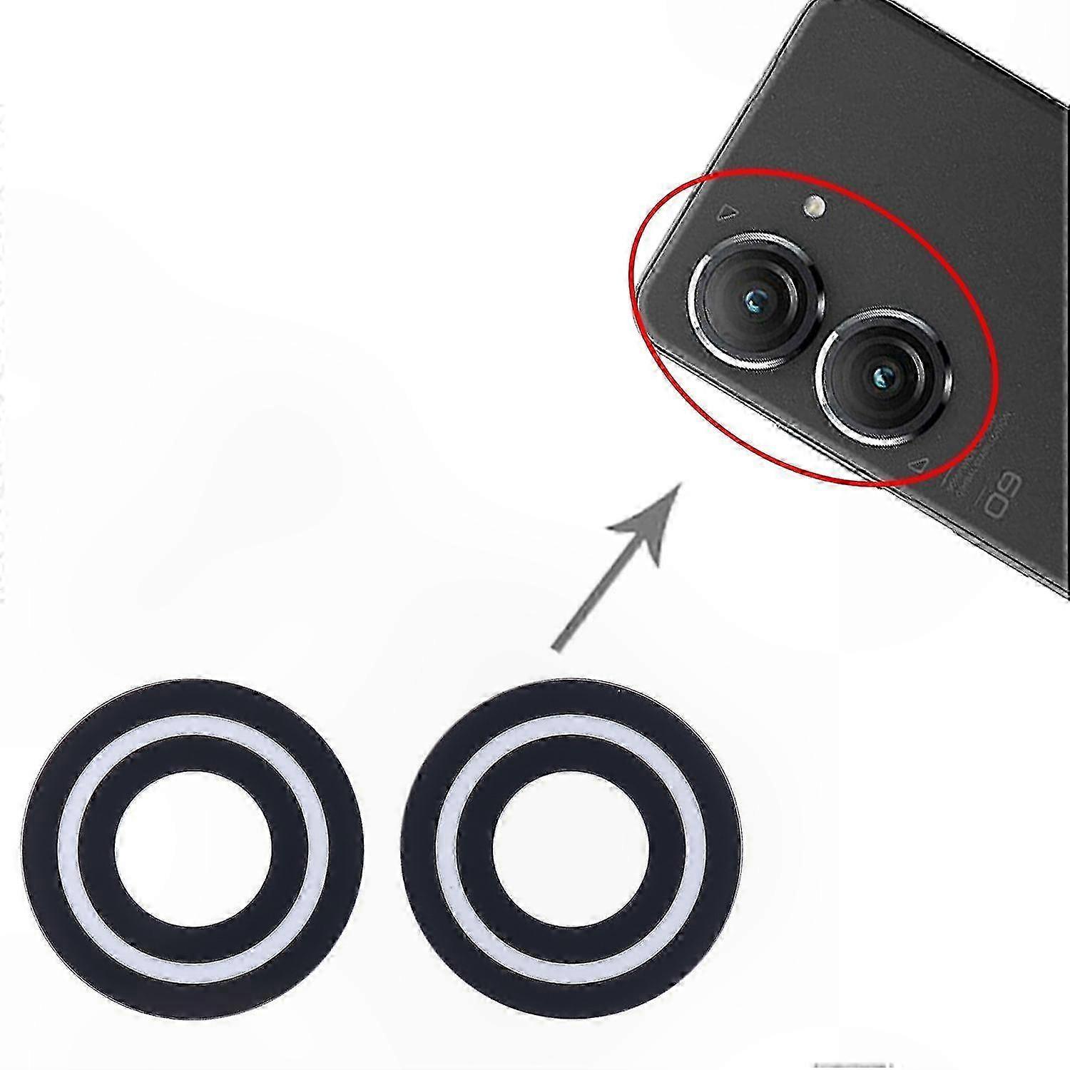 Remplacement de l’objectif de la caméra arrière pour Zenfone 9 - Composant de réparation de la vitre arrière