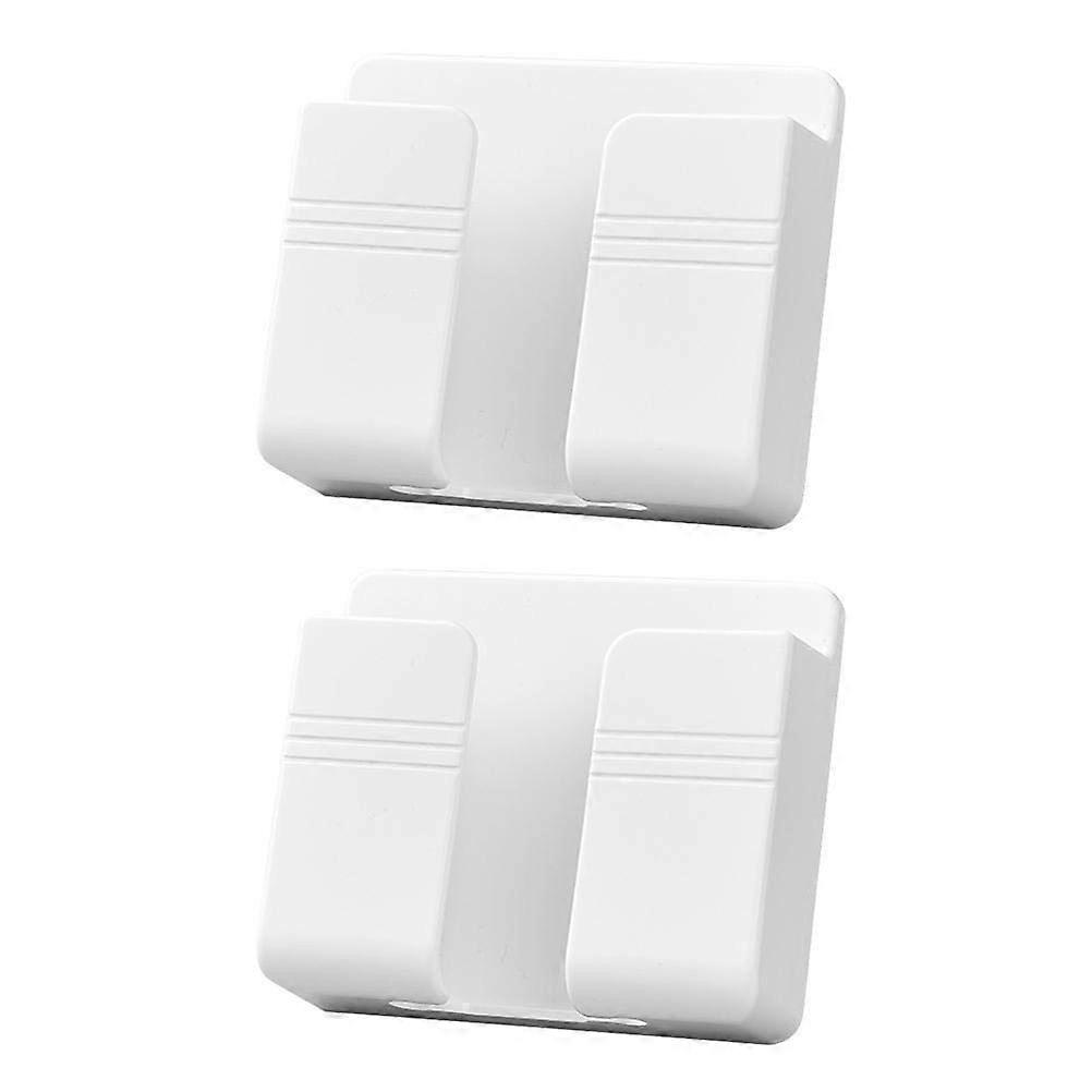 Wall Charger Hook Wall Mounted Mobile Phone Holder For Cellphone Hanging Stand Bracket Charging Dock Z1White Paste