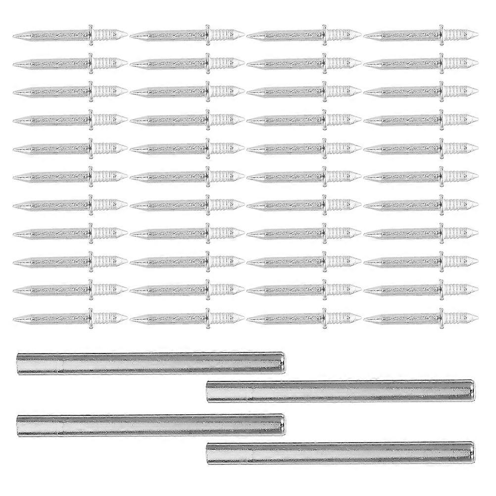 Skirting Line Double Head Nails for Fastening 800Pcs Silver Iron Security Screws