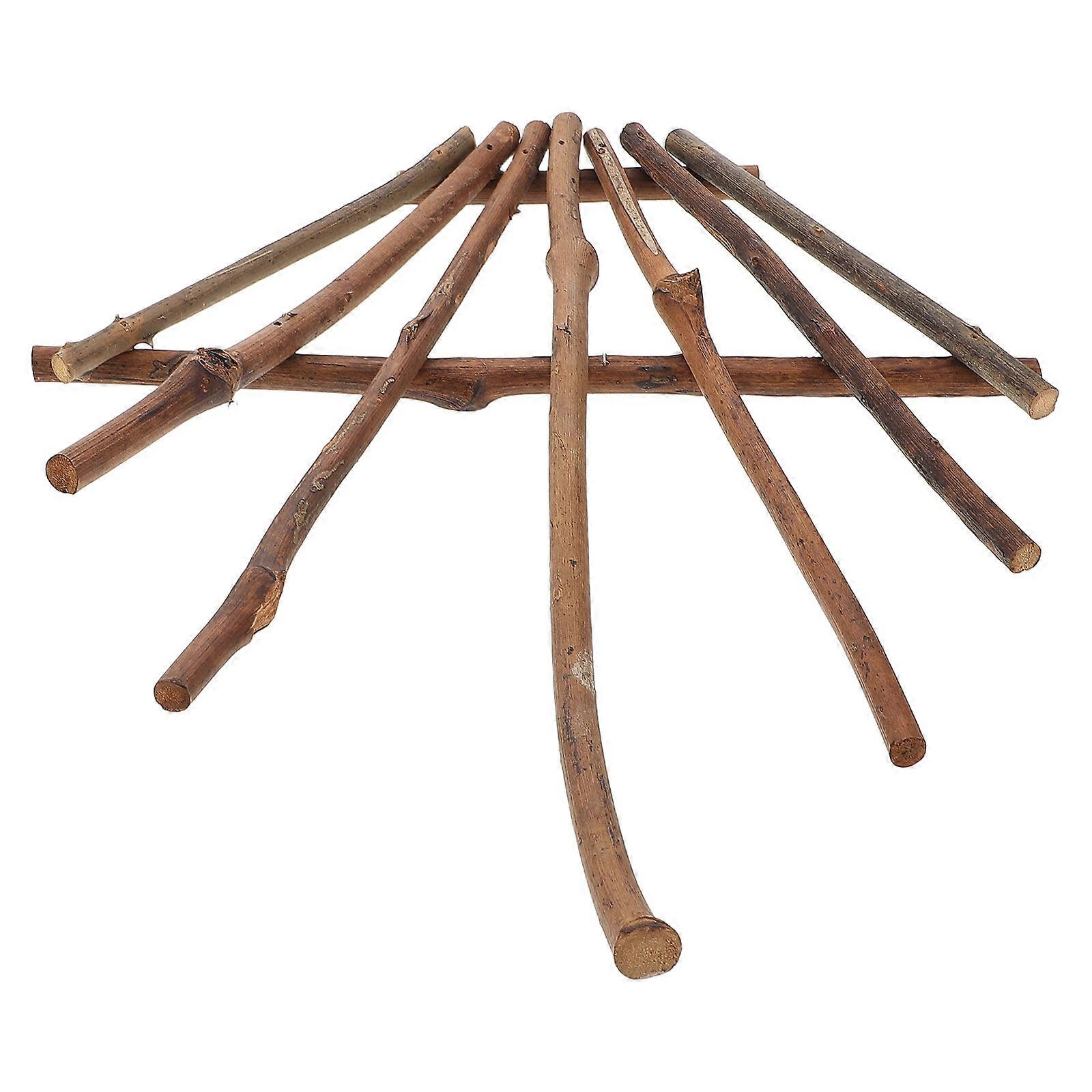 2Pcs Finger Shape Wood Branch Decoration for Crafts Natural DIY Wood Branch