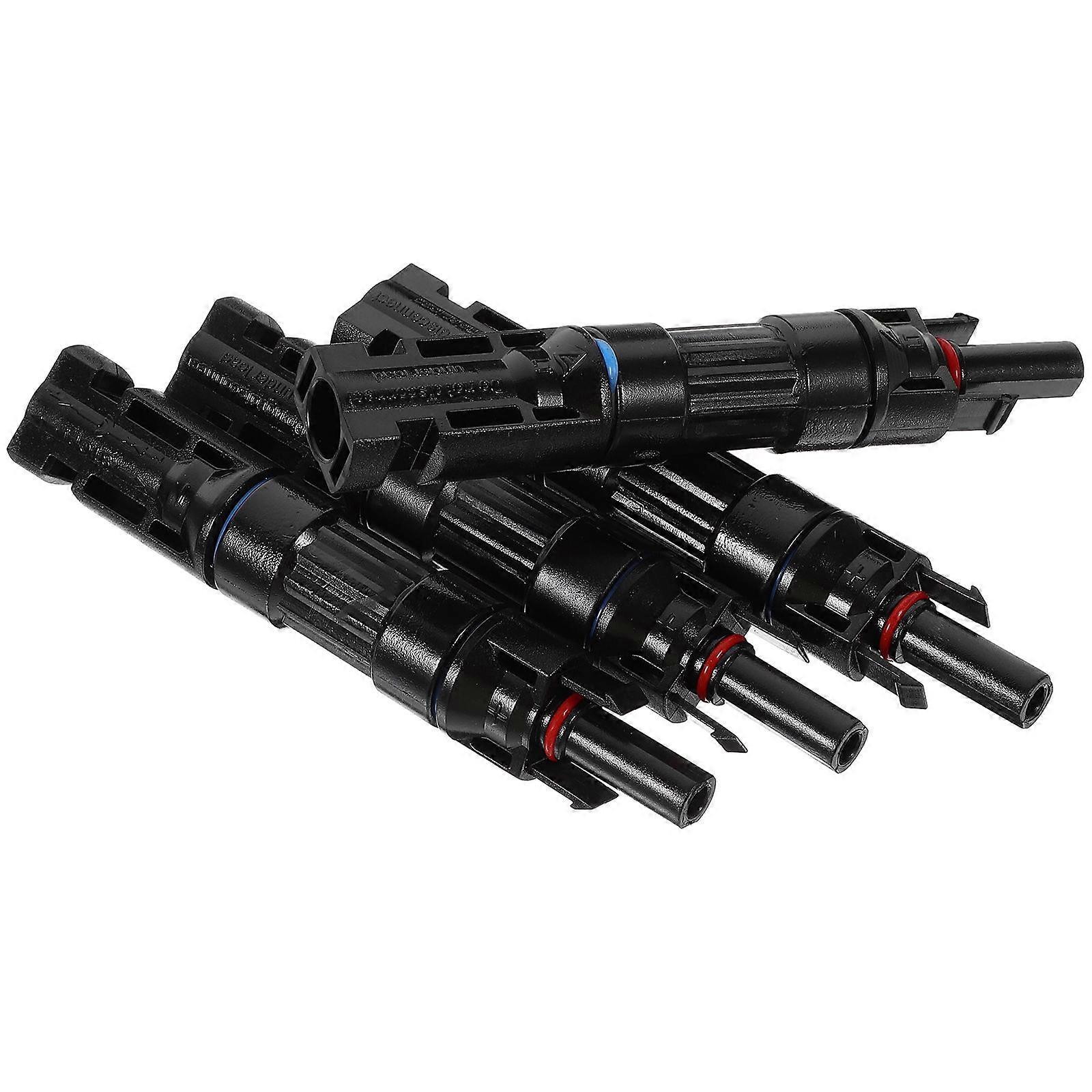 Photovoltaic Connector Fuse Holder Protective Connector for Outdoor Installations Black for Solar Cable Connection