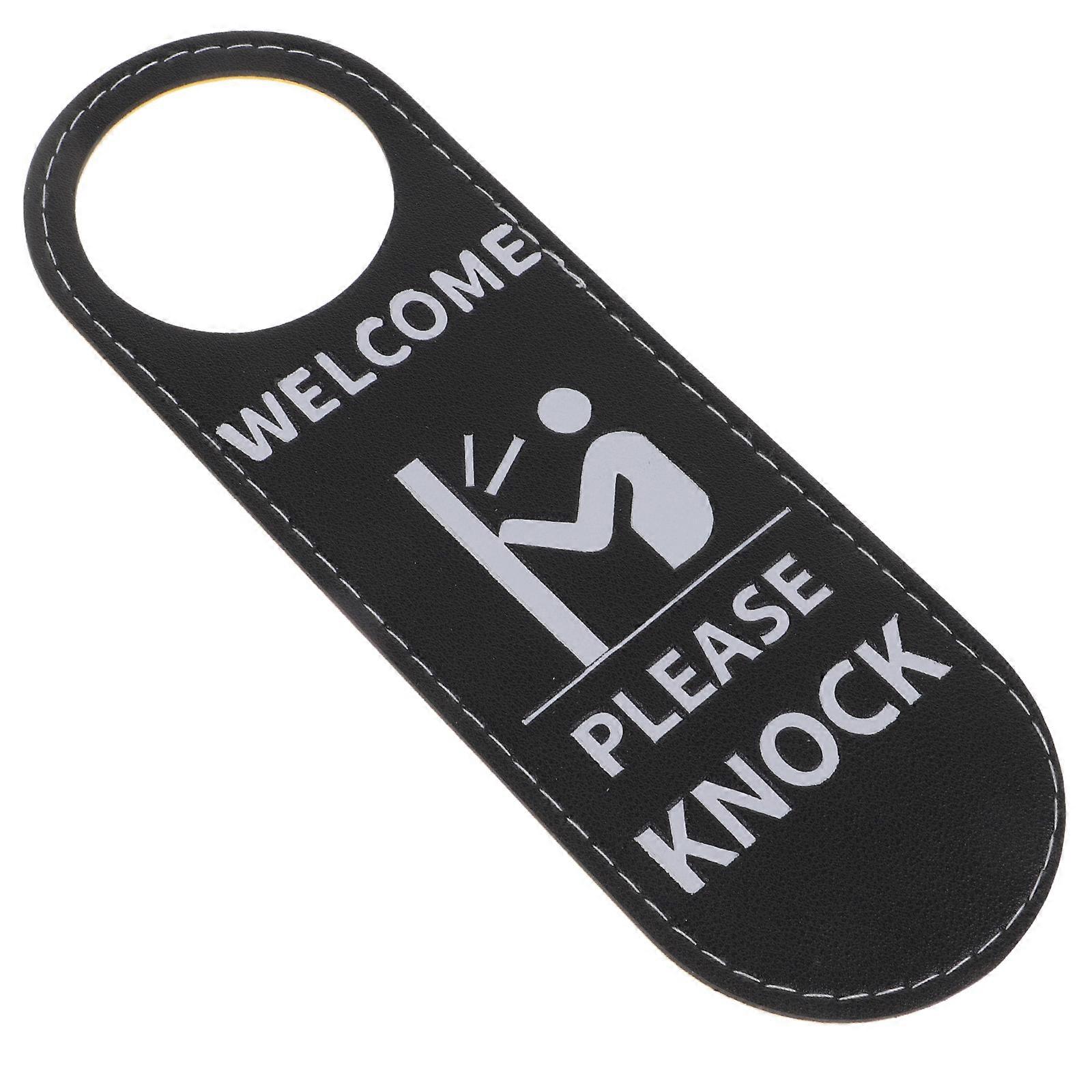 Out of Office Door Hanger Sign for Office Use Made of PU Material