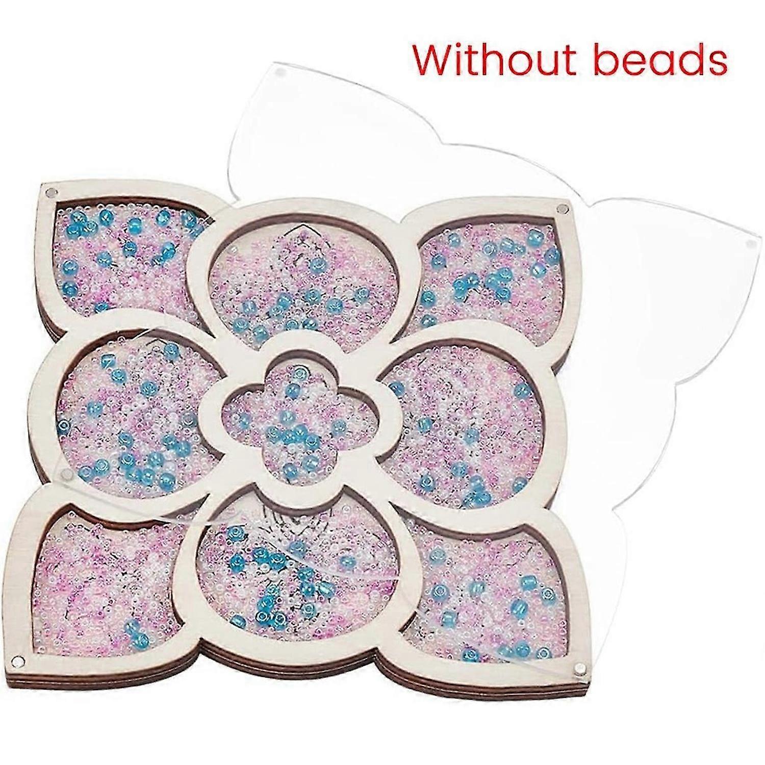 Flower Bead Supply Storage Tray Bead Box with Lid