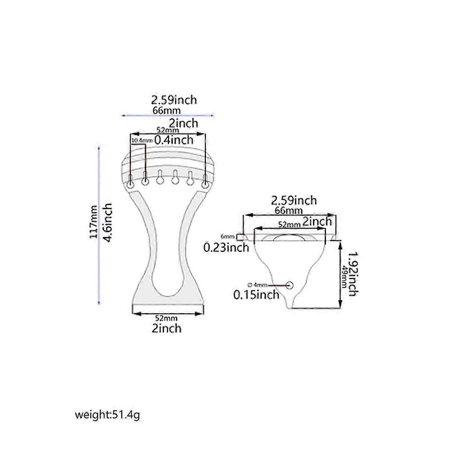 Zinc Alloy Tailpiece for Dobro 6 Strings Resonator Guitar