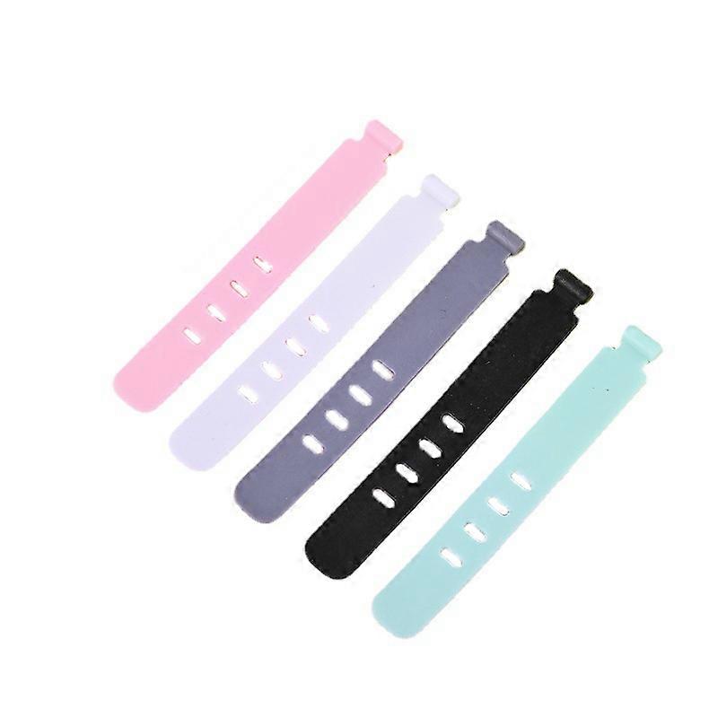 Cable Organizer Earphone Clip Charger Cord Management Silicone Wire Manager Holder Data Line Bobbin Winder Straps Random Color