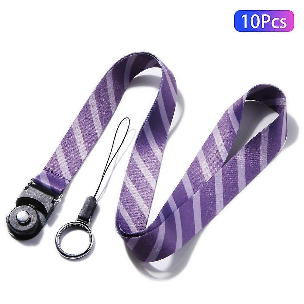 10Pcs/Pack Detachable Finger Ring Lanyard Rotating Buckle Mobile Phone Name Tag Neck Strap