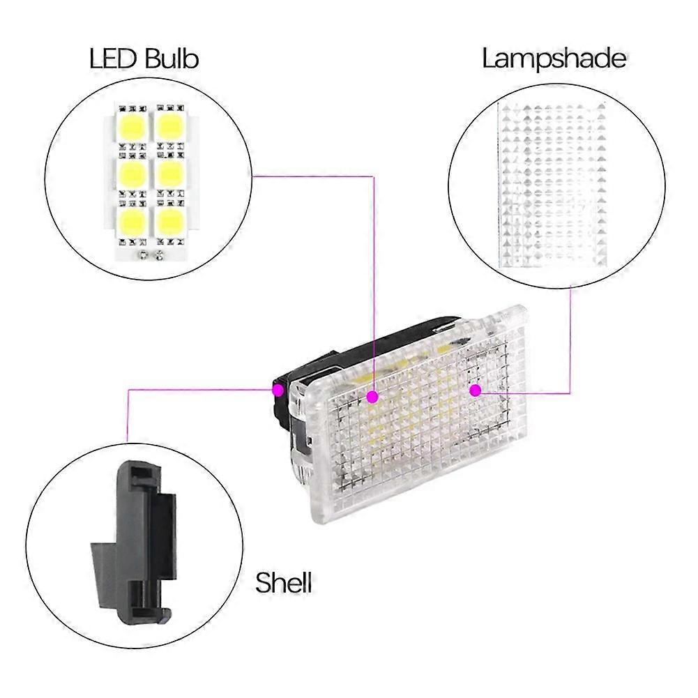 Suitable for Tesla model XS 3 door welcome light lighting footwell front and rear trunk light atmosphere light