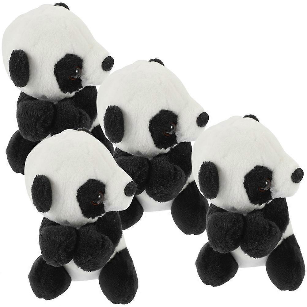 Plush Panda Clip for Memo with 12Pcs Assorted Color Note Holders