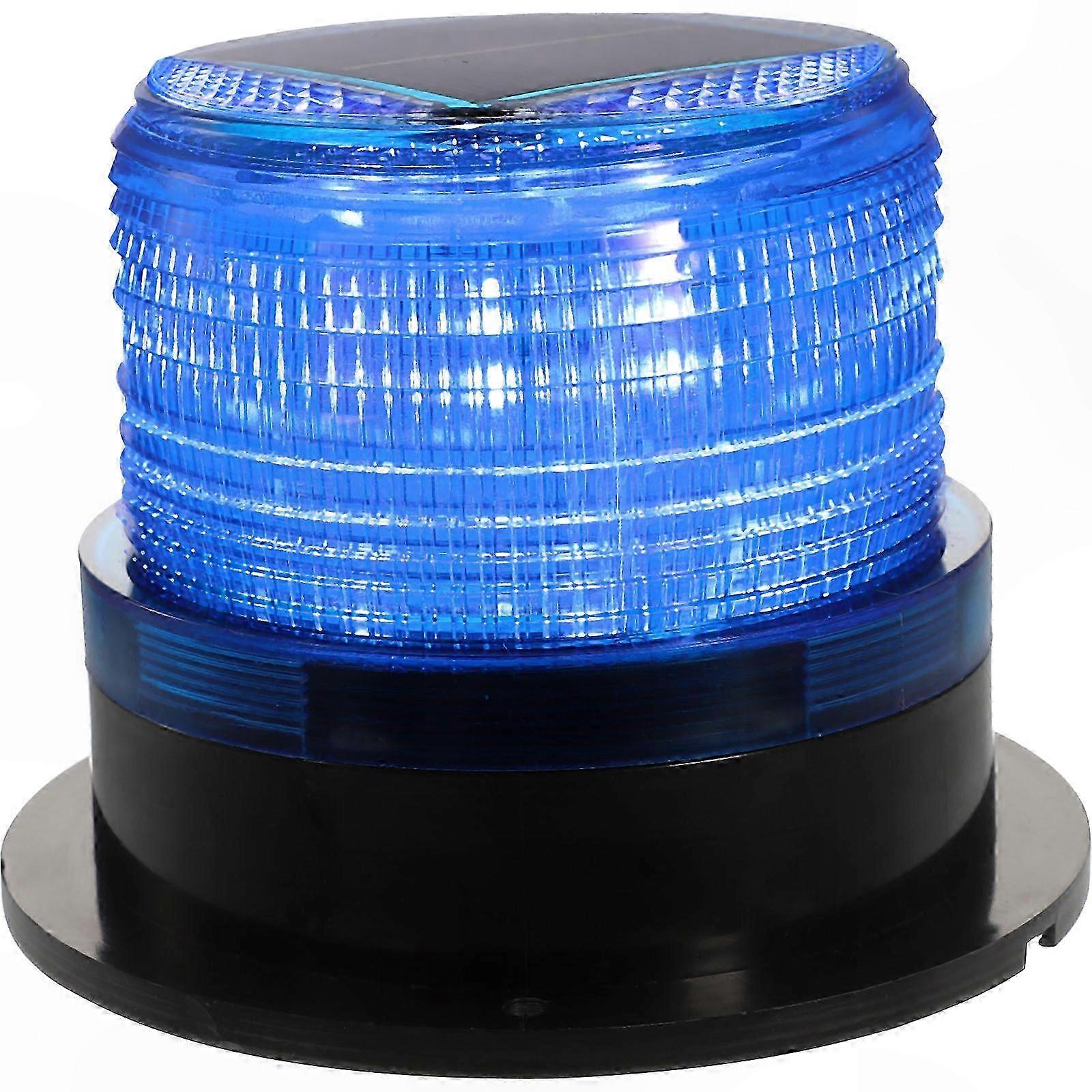 High-Intensity Solar Emergency Light for Trucks, Buses, and Heavy Equipment, Magnetic Strobe Warning Lamp, Compact Design