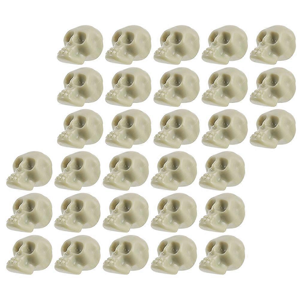 Plastic Mini Skull Heads Halloween Decor for Decoration 200Pcs Set