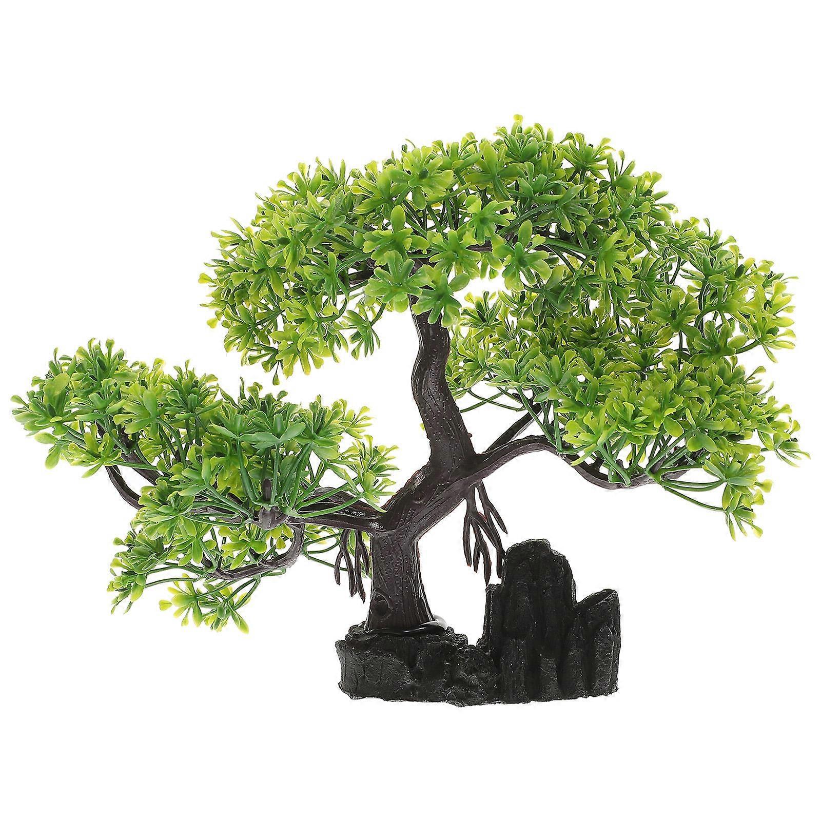 Lifelike Plant Design Aquarium Decorations Underwater Landscape 19X9Cm Assorted Color 1Set